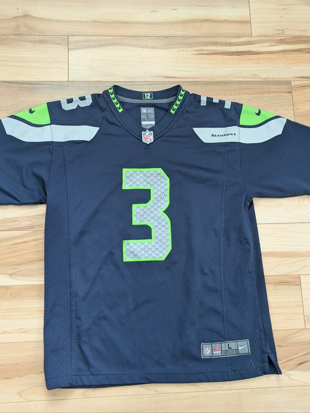 Nike Seattle Seahawks #3 Wilson NFL Jersey L